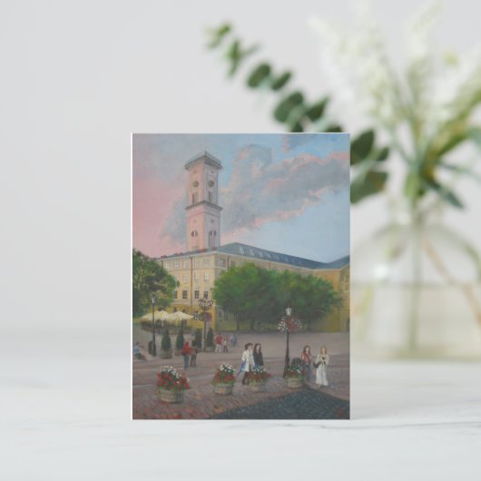 Lviv Ukraine Postkarte (Stehend Vorderseite)