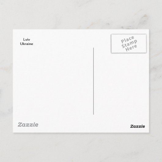 Lviv Ukraine Postkarte (Rückseite)