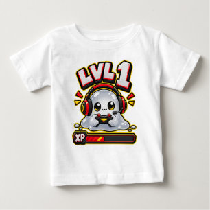 LVL 1 Slime-Gamer Süßes Gaming-Noob-XP-Level-Up-Vi Baby T-shirt