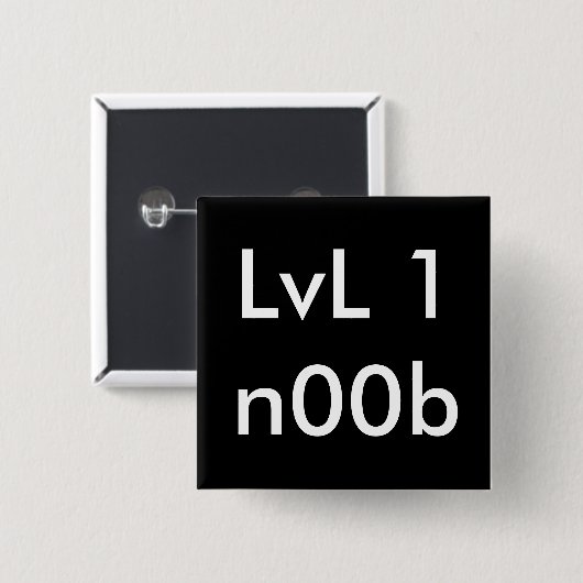 LVL 1n00b Button (Vorne & Hinten)