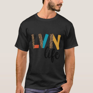 Lvn Life Lvn Nurse Leopard lizensierte nur Berufst T-Shirt