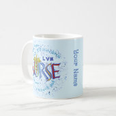 LVN Nurse Motto Kaffeetasse (Vorderseite Links)