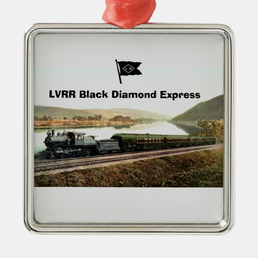 LVRR Black Diamond Express Ornament Aus Metall (Vorne)