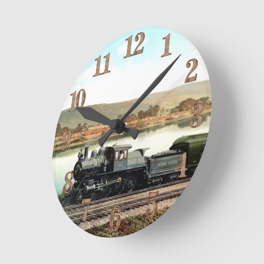 LVRR Black Diamond Express Runde Wanduhr (Winkel)
