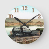 LVRR Black Diamond Express Runde Wanduhr (Vorderseite)