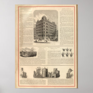 LW Lawrence und Bankers Birmingham Iron Poster