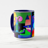 LW Monogrammierte, initialisierte, kundenspezifisc Tasse (Vorderseite Links)