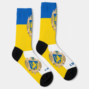 Lwiwer Socken, ukrainische Flagge, Patriotische Uk Socken