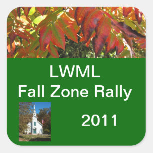 LWML Zone Kundgebung Probe 3 Quadratischer Aufkleber