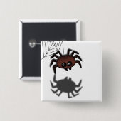 Lwood Spinne Halloween Button (Vorne & Hinten)