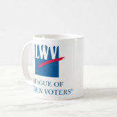 LWV Tasse (Logo, das heraus gegenüberstellt) (Vorderseite Links)