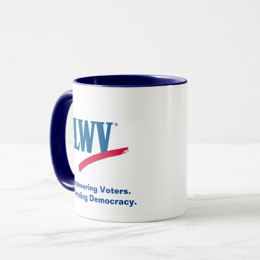 LWV Tasse mit Blue Accent. (Vorderseite Links)
