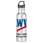 LWV Wasserflasche Edelstahlflasche (Vorderseite)