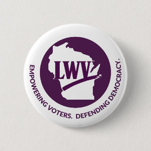 LWV Wisconsin-Logo-Taste - Weißer Hintergrund Button