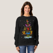 Lxk2 Dragon Weihnachtsbaum Merry Xmas Dragon Lover Sweatshirt (Vorne ganz)