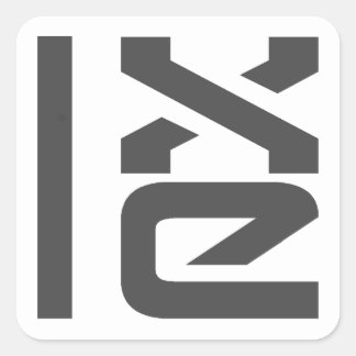 LXLE Linux-Abzeichen Quadratischer Aufkleber