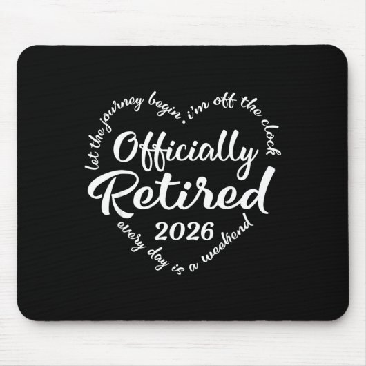 Ly Retired 2026 Hear For Women Retirement  Mousepad (Vorne)