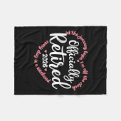 Ly Retired 2026 Weekend Vibes For Retirees Fleecedecke (Vorderseite (Horizontal))