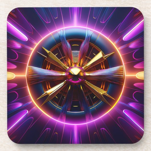 Lyapunov Fraktal Much manipuliert Getränkeuntersetzer (Vorderseite)