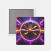 Lyapunov Fraktal Much manipuliert Throw Kissen Magnet (Vorderseite/Rückseite)