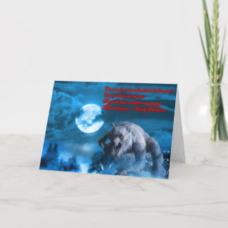 Lycan Halloween Karte