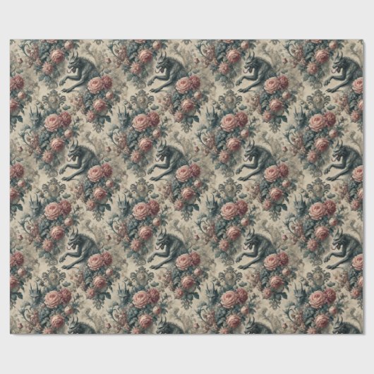 Lycans & Lullabies - Gotisches Viktorianisches Des Geschenkpapier (Flach)