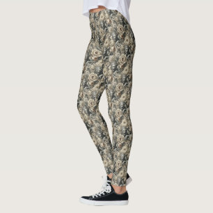 Lycanthroper Glanz – Gotisches viktorianisches Del Leggings