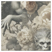 Lycanthropic Splendor - Gothic Statement Tile Stoff (Nahaufnahme)