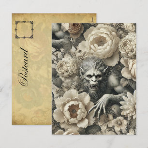 Lycanthropic Splendor - Gothic Viktorianisch Feiertagspostkarte