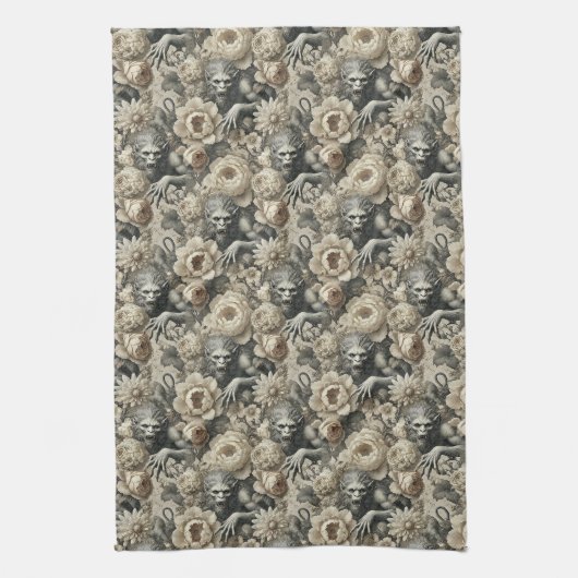 Lycanthropic Splendor - Gothic Viktorianisch Geschirrtuch (Vertikal)