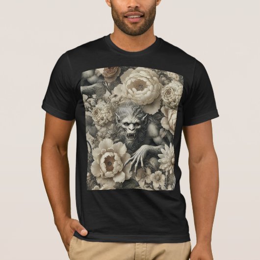 Lycanthropic Splendor – Gothic Wearable Art T-Shirt (Vorderseite)