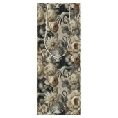 Lycanthropic Splendor - Gothic Werewolf Floral Geschenktüte Für Weinflaschen (Rückseite)