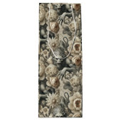 Lycanthropic Splendor - Gothic Werewolf Floral Geschenktüte Für Weinflaschen (Vorderseite)