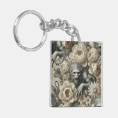 Lycanthropic Splendor - Gothic Werewolf Floral Pil Schlüsselanhänger (Vorderseite links)