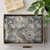 Lycanthropic Splendor - Gothic Werewolf Floral Seidenpapier (Geschenk)