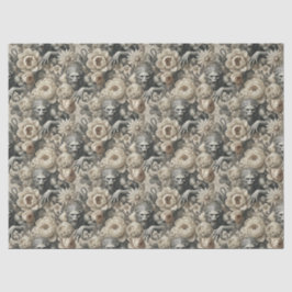 Lycanthropic Splendor - Gothic Werewolf Floral Seidenpapier