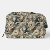 Lycanthropic Splendor - Gothic Werewolf Floral Waschbeutel (Rückseite)