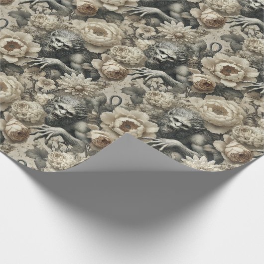 Lycanthropic Splendor - Werewolf Geschenkpapier (Ecke)