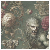 Lycanthropic Verdant - Gothic Statement Tile Stoff (Nahaufnahme)