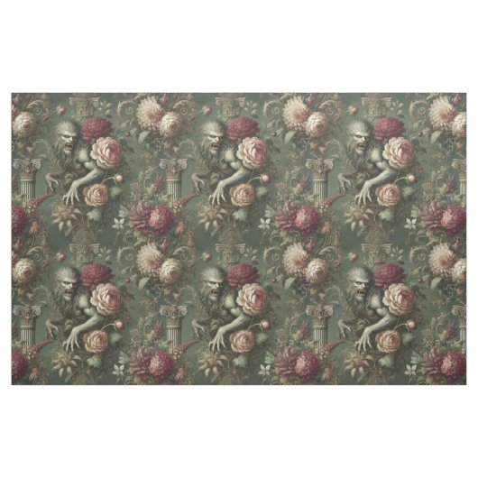 Lycanthropic Verdant - Gothic Statement Tile Stoff (Fat Quarter (45,7 x 55,9 cm))