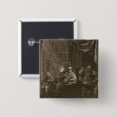 Lycaon gestaltete in einen Wolf, 1731 um (Stich) Button (Vorne & Hinten)