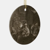 Lycaon gestaltete in einen Wolf, 1731 um (Stich) Keramik Ornament (Rechts)