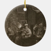 Lycaon gestaltete in einen Wolf, 1731 um (Stich) Keramik Ornament (Hinten)