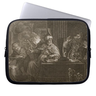 Lycaon gestaltete in einen Wolf, 1731 um (Stich) Laptopschutzhülle