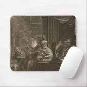 Lycaon gestaltete in einen Wolf, 1731 um (Stich) Mousepad (Mit Mouse)