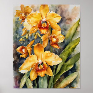 Lycaste Orchids Positive Energie Poster