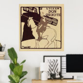 Lyceum Theater Don Quixote Jahrgang Poster (Heimbüro)