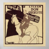 Lyceum Theater Don Quixote Jahrgang Poster (Vorne)