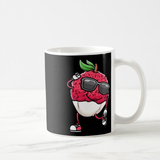 Lychee mit Sungles Lychees tanzen Kaffeetasse (Rechts)