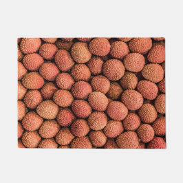 Lychee oder Litchi Frucht vegan und vegetarisch ge Fußmatte